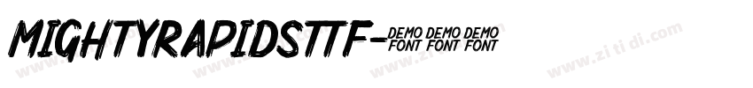 MightyRapidsttf字体转换