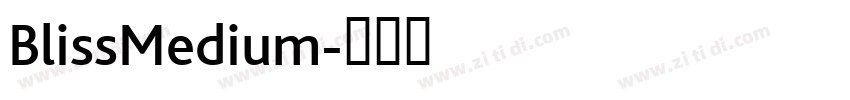 BlissMedium字体转换