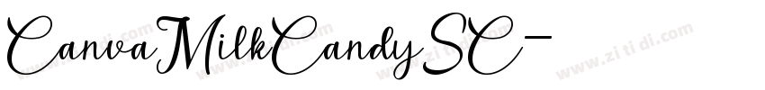 CanvaMilkCandySC字体转换