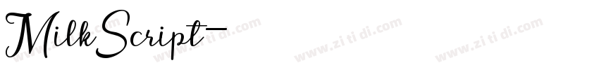 MilkScript字体转换