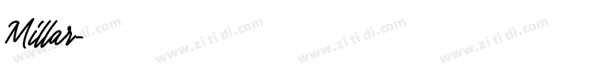 Millar字体转换