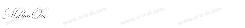 MiltonOne字体转换