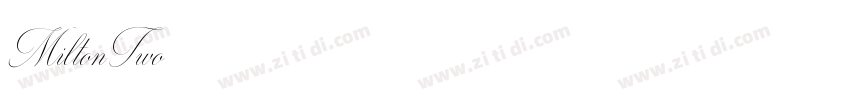 MiltonTwo字体转换