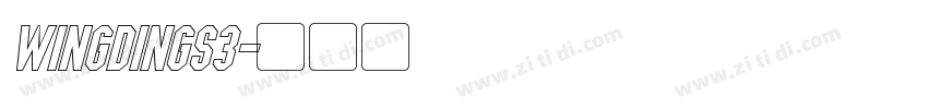 wingdings3字体转换
