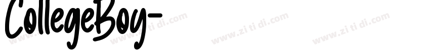 CollegeBoy字体转换