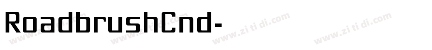 RoadbrushCnd字体转换