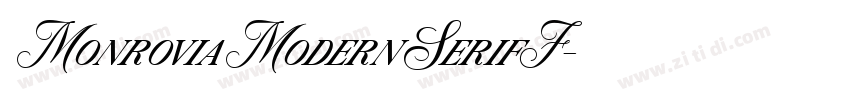 MonroviaModernSerifF字体转换