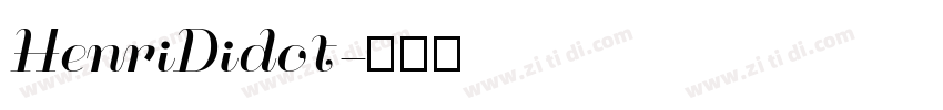 HenriDidot字体转换