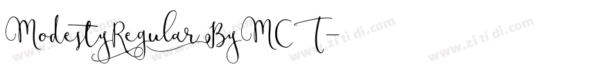ModestyRegularByMCT字体转换