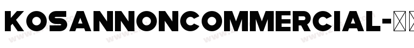 KosanNonCommercial字体转换