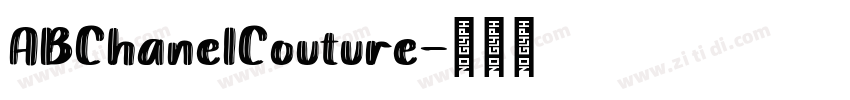 ABChanelCouture字体转换