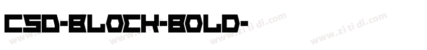 CSD-Block-Bold字体转换
