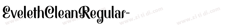 EvelethCleanRegular字体转换 EvelethCleanRegular字体转换