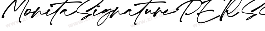 MonitaSignaturePERSO字体转换