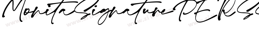 MonitaSignaturePERSO字体转换