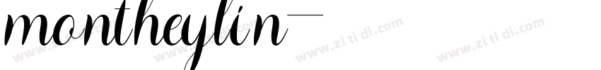 montheylin字体转换