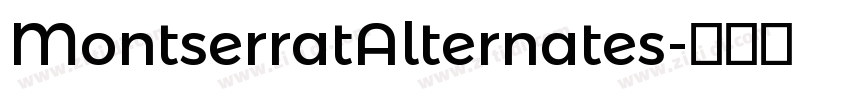 MontserratAlternates字体转换