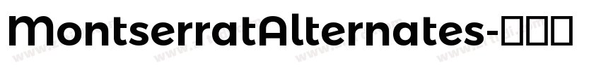 MontserratAlternates字体转换