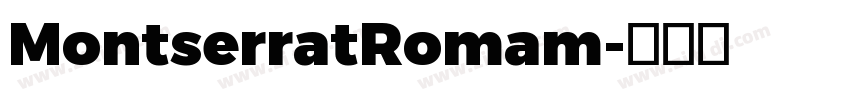 MontserratRomam字体转换