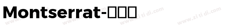 Montserrat字体转换
