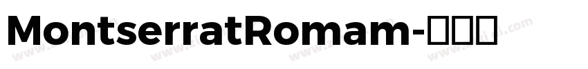 MontserratRomam字体转换