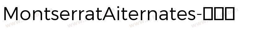 MontserratAiternates字体转换