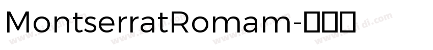 MontserratRomam字体转换