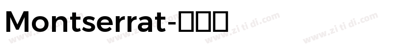 Montserrat字体转换
