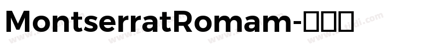 MontserratRomam字体转换