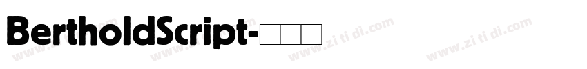 BertholdScript字体转换