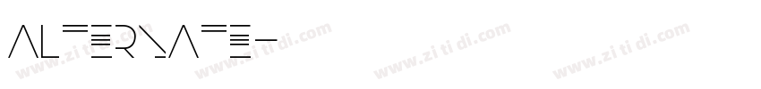 Alternate字体转换 Alternate字体转换