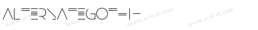 AlternateGothi字体转换 AlternateGothi字体转换