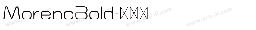 MorenaBold字体转换