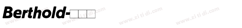 Berthold字体转换 Berthold字体转换