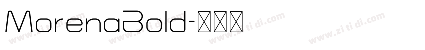 MorenaBold字体转换