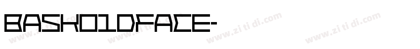 Bask01dFace字体转换