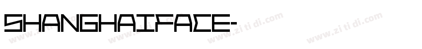 ShanghaiFace字体转换