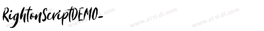 RightonScriptDEMO字体转换