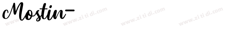 Mostin字体转换