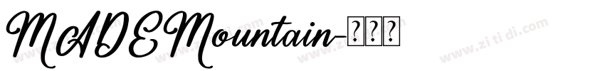 MADEMountain字体转换