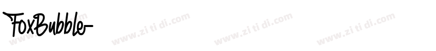 FoxBubble字体转换