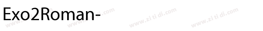 Exo2Roman字体转换
