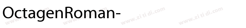 OctagenRoman字体转换