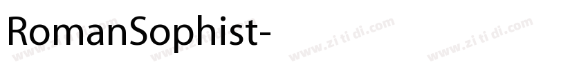 RomanSophist字体转换