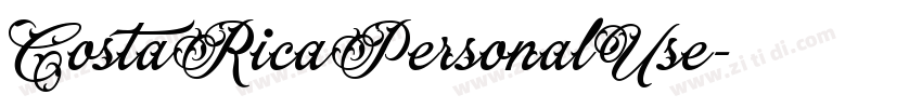 CostaRicaPersonalUse字体转换