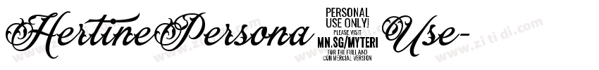 HertinePersona1Use字体转换
