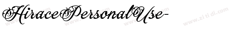 HiracePersonalUse字体转换