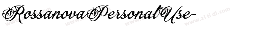 RossanovaPersonalUse字体转换