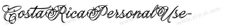 CostaRicaPersonalUse字体转换