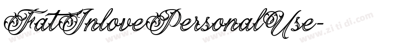 FatInlovePersonalUse字体转换